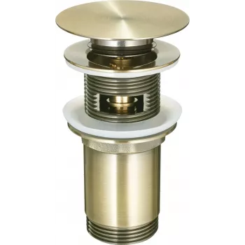 Tampão universal DEANTE NHC M10U para lavatório ou bidé com bucha – cabeça cromada, vedação EPDM, compatível com saídas de 32-40 mm