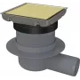 Ralo de duche DEANTE Point Drain - reversível 100x100 mm aço inoxidável