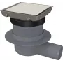DEANTE Point Drain - ralo de duche reversível em aço inoxidável 150x150mm