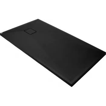 Base de duche retangular em granito DEANTE 140x70 cm preta