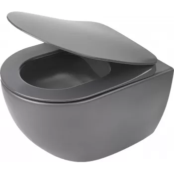 DEANTE Sanita de Parede sem Rebordo com Assento Soft-Close, Branca, Forma D