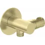 DEANTE Ficha Angular Redonda com Suporte para Auscultador - Cabo Espiral RJ9 Preto 2m