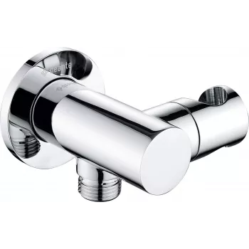 DEANTE Conector de Canto Redondo com Suporte de Chuveiro - Cromado