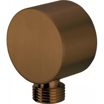 Ligação angular redonda Deante Cascada NAC_C54K para mangueira de duche, 1/2 polegada, bronze escovado