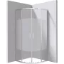 Base de duche semicircular DEANTE 90x90 cm - padrão às riscas
