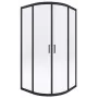 Cabina de duche semicircular DEANTE 80x80 cm cromada