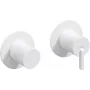 Torneira de duche com comutador DEANTE - Horizontal, Preta, Latão, misturadora monocomando, montagem de parede, coleção Arnika