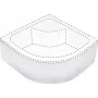 Deante KTD_042O Cobertura para base de duche semicircular, 80x80 cm