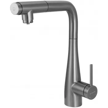 Misturadora de cozinha DEANTE Silia com ligação para filtro de água, bica extensível, preto mate