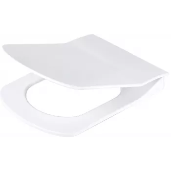 DEANTE Assento de Sanita Slim Soft-Close - Forma D, Duroplast, Branco, Libertação Rápida