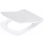 DEANTE Assento de Sanita Slim Soft-Close - Forma D, Duroplast, Branco, Libertação Rápida