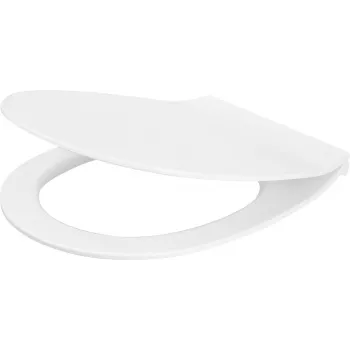 DEANTE assento de sanita Slim Soft-Close - duroplast, branco, forma D, Quick Release