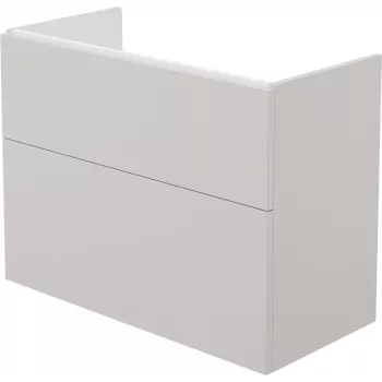 Móvel suspenso DEANTE Smart sem tampo de lavatório, branco brilhante, 2 gavetas com fecho suave, 60 cm
