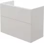 Móvel suspenso DEANTE Smart sem tampo de lavatório, branco brilhante, 2 gavetas com fecho suave, 60 cm