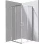 DEANTE Cabine de duche quadrada 80x80 cm com moldura cromada e portas de correr duplas