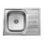 DEANTE ZEX 011A Pia de Granito Compósito 1 Cuba com Escorredor, Onyx Black, 620x500 mm