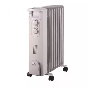 Radiador a óleo DEDRA DA-J2052F 2000W, 9 elementos, branco