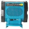 Coluna Bluetooth portátil DEDRA DED7004 20W azul IPX5 TWS FM USB-C