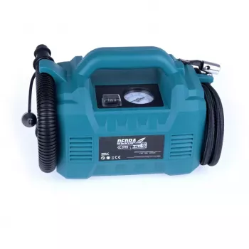DEDRA DED7073 compressor de ar sem fios 18V com regulação digital de pressão, 8 bar, 21 L/min, luz LED