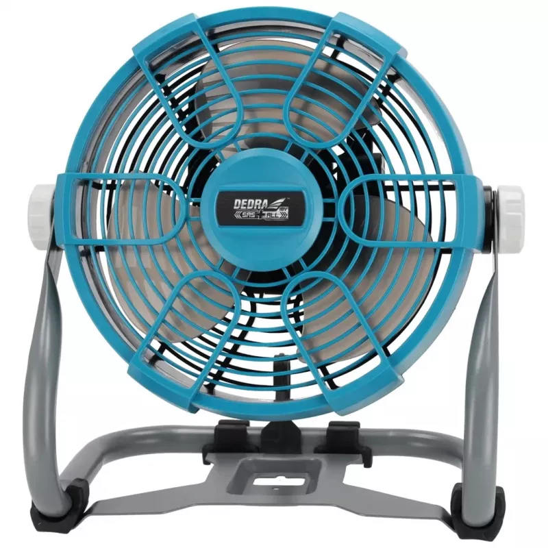DEDRA DED7074 ventoinha a bateria 18V 230mm 3 velocidades com gancho de suspensão e suporte para tripé