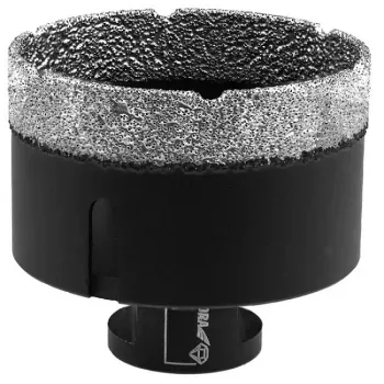 DEDRA Broca de diamante com núcleo soldada a vácuo M14 72mm