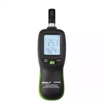 DEDRA MC0956 medidor de nível sonoro – 30-130 dBA medidor de decibéis digital com ponderação A/C, LCD retroiluminado, Data Hold, Max/Min, IEC 651 Tipo 2