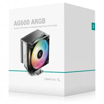 DeepCool AG620 G2 dissipador de CPU de torre dupla, 260W TDP, 2 ventoinhas PWM de 120mm, 6 heatpipes, LGA1700/AM5