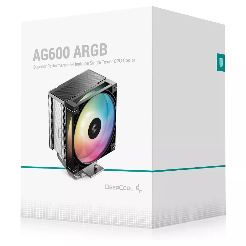 DeepCool AG620 G2 dissipador de CPU de torre dupla, 260W TDP, 2 ventoinhas PWM de 120mm, 6 heatpipes, LGA1700/AM5