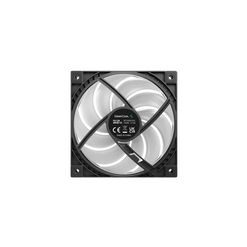 Deepcool FD12R ARGB V2 Ventoinha de caixa 120mm PWM Addressable RGB - Preto