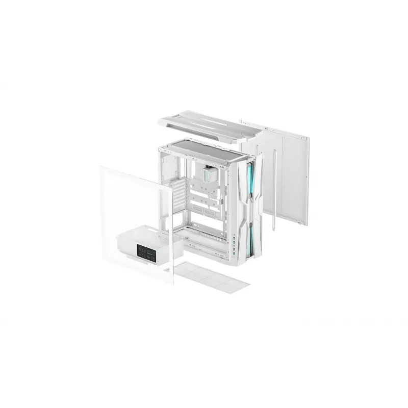 Deepcool GENOME III caixa Full-Tower branca com refrigeração líquida de 360mm integrada