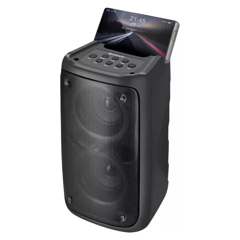 Altifalante Bluetooth Defender Boomer 20 20W com luz, FM, USB, AUX, microfone