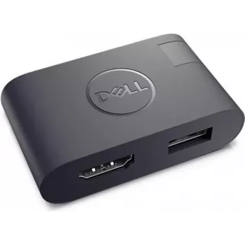 Dell adaptador USB Type-C para HDMI/USB Type-A (DA20) – 4K HDMI, USB 3.0, preto