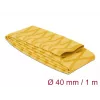 Delock 19605 Tubo termorretrátil, padrão X antiderrapante, 1 m x 40 mm, amarelo