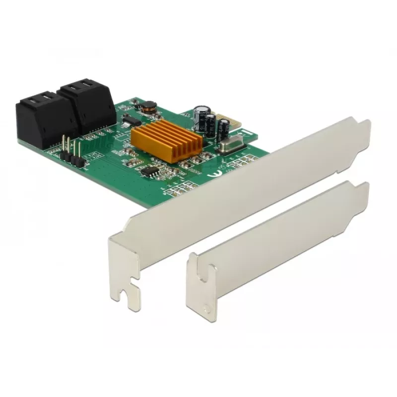 DeLOCK Placa controladora SATA 6Gb/s PCIe 2.0 x1 de 4 portas com Marvell 88SE9215