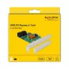 DeLOCK Placa controladora SATA 6Gb/s PCIe 2.0 x1 de 4 portas com Marvell 88SE9215