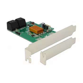 DeLOCK Placa controladora SATA 6Gb/s PCIe 2.0 x1 de 4 portas com Marvell 88SE9215