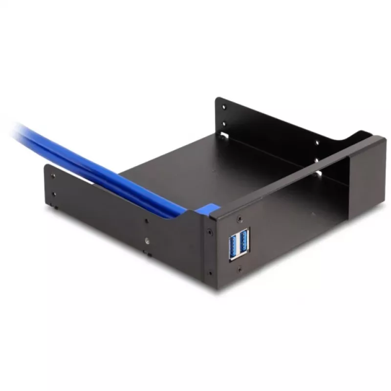 Delock moldura metálica de encaixe de 5,25 polegadas para gavetas slim-bay com USB 5 Gbps (18006)