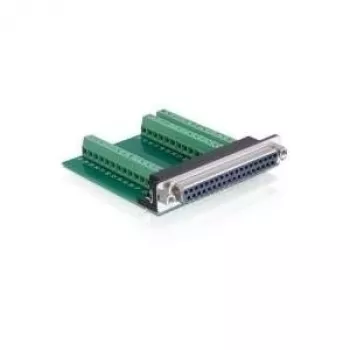 Delock adaptador D-Sub 37 pinos conector fêmea para bloco de terminais 65319