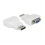 DELOCK adaptador DisplayPort 1.1 macho para VGA fêmea branco