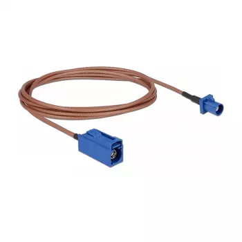DELOCK cabo de extensão de antena FAKRA C macho para FAKRA C fêmea RG-316 1,8m coaxial