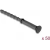 Delock Suportes de ventoinha em silicone antivibração, 50 unidades, preto 60984