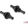 Delock Suportes de Silicone Antivibração para Ventoinhas, Curtos, 50 Unidades, Preto (60985)