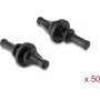 Delock Suportes de Silicone Antivibração para Ventoinhas, Curtos, 50 Unidades, Preto (60985)