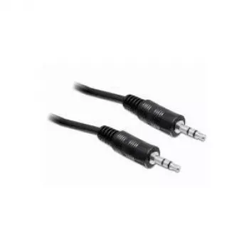 Cabo de áudio Delock 3,5 mm jack estéreo macho para macho 2,5 m preto 84001