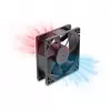 Ventoinha axial Delock 48 V DC, 80 x 80 x 25 mm com ligação PWM de 4 pinos, preto