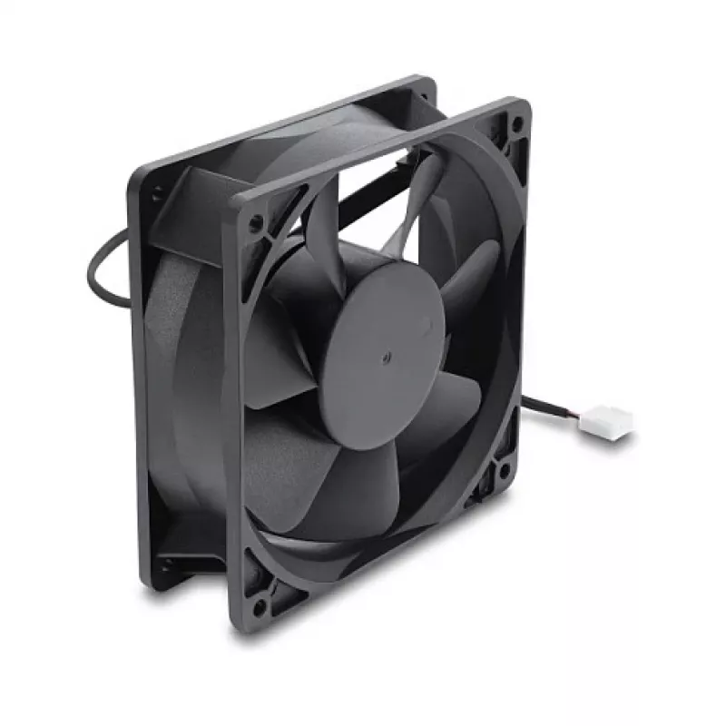 Delock 67454 ventoinha axial 48V DC, 120x120x38 mm, PWM de 4 pinos, preta