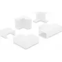 Conector para calha de cabos Delock para calhas de 40 x 19 mm, conjunto de 5 peças, branco 22094