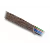 Tubo de gestão de cabos Delock, 12 mm, entrançado, resistente a roedores, extensível, 5 m, castanho