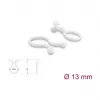 Delock Cable Twister 13 mm Transparente, 100 unid.