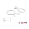Espiral para cabos Delock Ø 23 mm transparente, 100 unidades